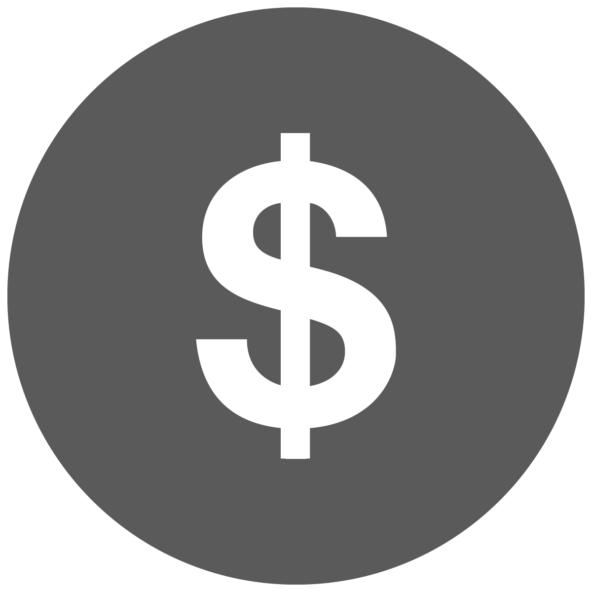 Dollar sign icon